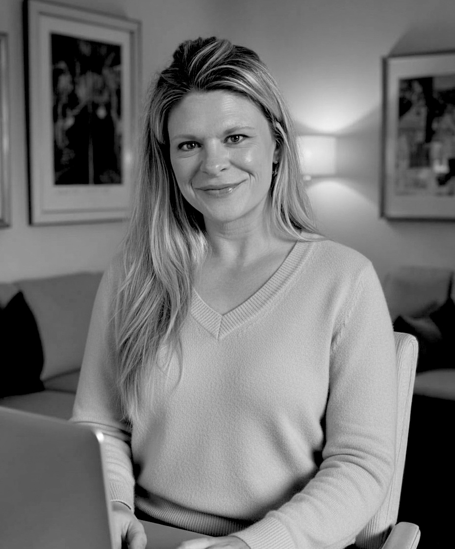 Portrait of Anne Flanagan at her desk