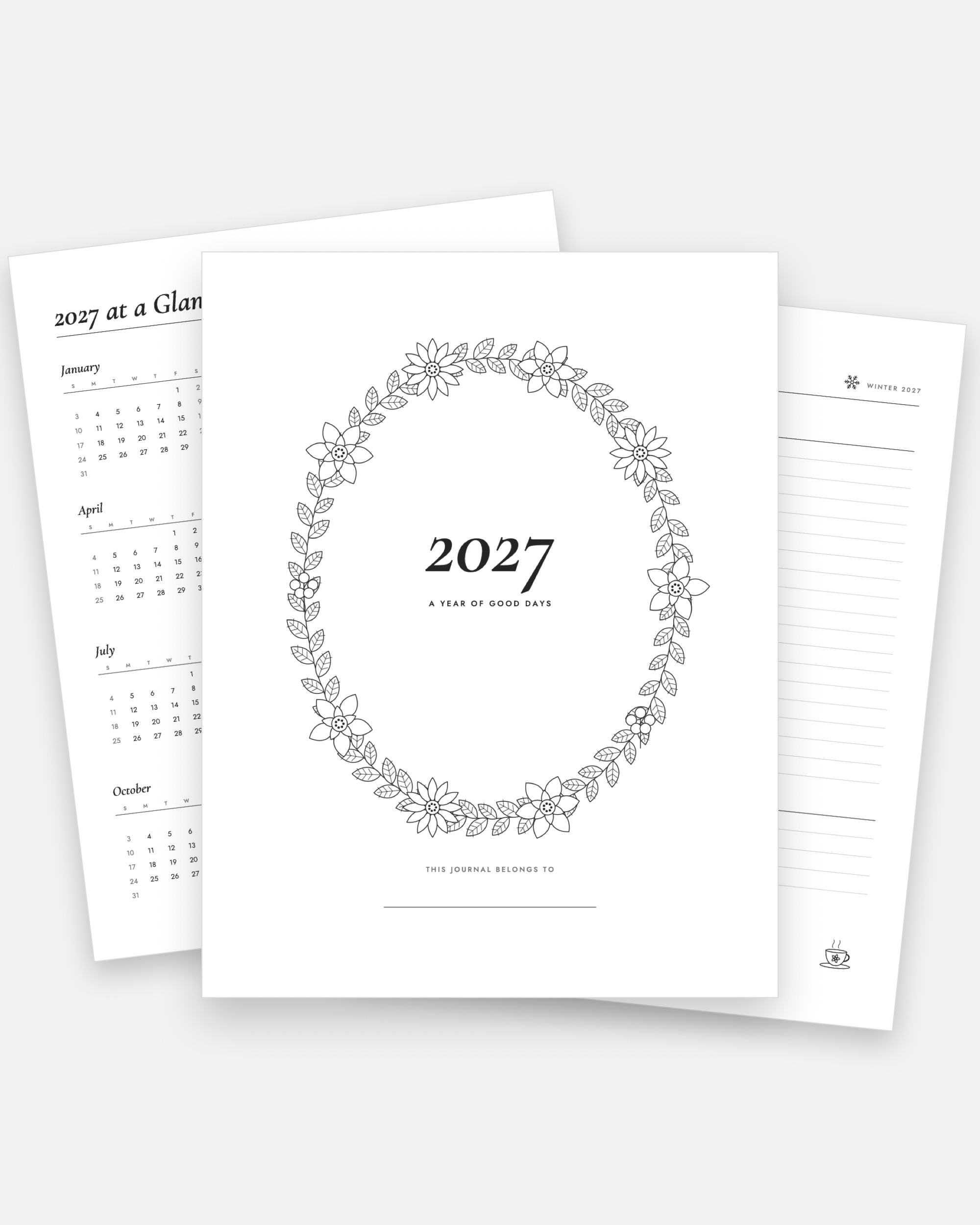 2027 A Year of Good Days, a 326-page journal