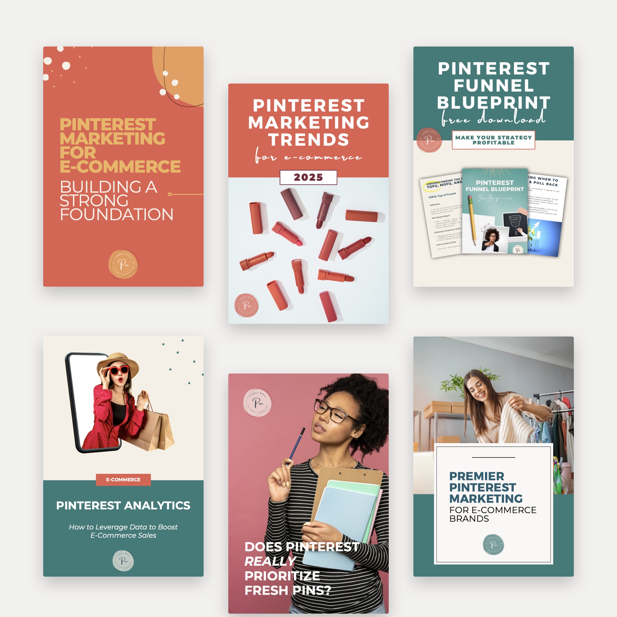 Pinterest pin designs for Pinwell Media